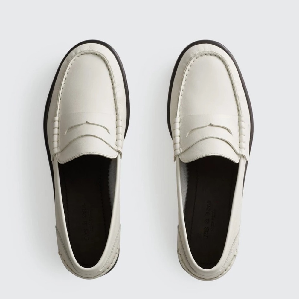 rag and bone Carter loafer in antique white